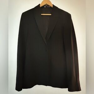 Zara Súper Slim Fit Black Blazer